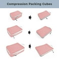 thumbnail image 3 of AUXDIQ 3 PCS Compression Packing Cubes Travel Luggage Organizer Bags Set Packing Organizers Compression Suitcase Bag Travel Essential Bag, 3 of 5