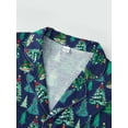 thumbnail image 5 of Family Matching Pajamas Sets Cute Christmas Tree Button up Long Sleeves Shirt and Elastic Pants, 5 of 10