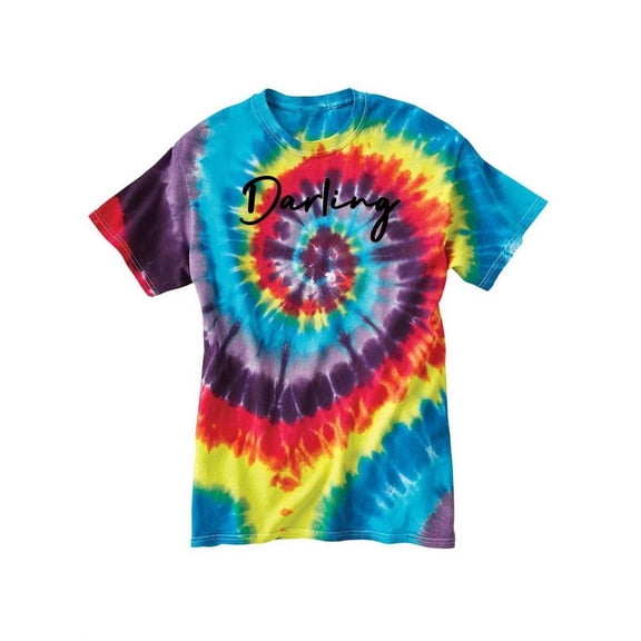 Darling Quote Tie-Dye Spiral Women -Smartprints Designs, Female Medium