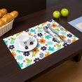 thumbnail image 2 of Placemat, Pioneer Flower Floral Print Pattern Place Mats Table Mat Set Of 2, PVC Washable Placemats for Party Kitchen Dining Decoration, 18x12 Inch, Fade Resistant, 2 of 6