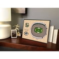 thumbnail image 2 of Green Bay Packers 14'' x 10.5'' 3D StadiumViews Desktop Display, 2 of 4