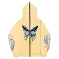 thumbnail image 4 of Sudadera Y2K con estampado de mariposas y plumas oscuras europeas y americanas, sudaderas con capucha para hombres y mujeres, sudadera con cremallera larga Harajuku para parejas góticas, 4 of 5