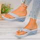 thumbnail image 5 of Bmisegm Hot Sandals Women Teen Slippers for Girls Beach Sandals Girls Sandals Women Sandals Platform Sandals Womens Sandals Summer Blue 6.5, 5 of 9