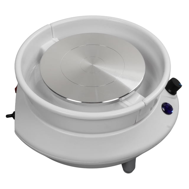 Mini Roue de Poterie, 15cm 2000 RPM Bassin Compact Amovible Machine de Formage en Céramique Électrique Outil en Argile Durable pour Enseignement Scolaire, Bar de Poterie