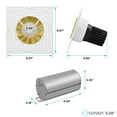 thumbnail image 5 of LUXRITE 3" LED Trimless Spotlight with Brass Trim 15W, 1100LM, 5CCT, 60, Dimmable Push-n-Lock CRI90 Damp & IC Rated ETL, 5 of 7