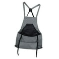 thumbnail image 4 of Abbracc Garden Apron with Pockets Adjustable Shoulder Strap Gardening Apron for Kitchen Gray, 4 of 9