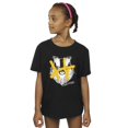 thumbnail image 2 of Harry Potter Girls Hufflepuff Pop Spray Cotton T-Shirt, 2 of 3