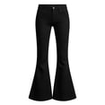 thumbnail image 5 of WhouRiu Girls Casual Flared Pants Fashion Graphic Rigid Waist Trousers With Pockets Kids Comfortable Cute Everyday Wear,9-10 Years, 5 of 5