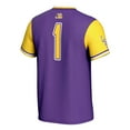 thumbnail image 3 of Unisex GameDay Greats #1 Purple LSU Tigers Lightweight Softball Jersey, 3 of 4