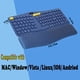 thumbnail image 4 of Teclado Eirix Ergonómico Inalámbrico con Reposamuñecas -Azul Eirix Inalámbrico, 4 of 5