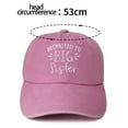 thumbnail image 2 of VNKIDY Kids Hats Children Baseball Cap With Letter Embroidery Solid Color Adjustable Hat For Girls Cute Meaningful Gift Leisure Headwear, 2 of 3