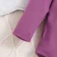 thumbnail image 5 of masbird Newborn Infant Baby Girl Outfits Ruffle Bear Long Sleeve Romper Bodysuit Tops Pants Set Cute Fall Winter Clothes,Purple,6-9 M, 5 of 9