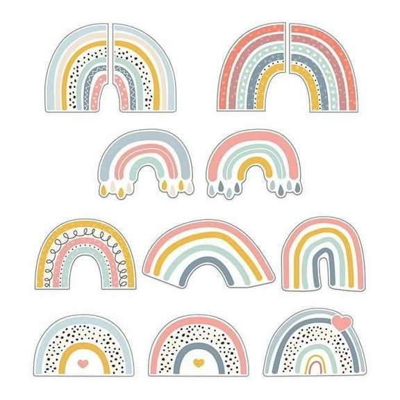 We Belong Rainbow Fun Cutout - Pack of 3
