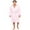 Pink, variant on Skylinewears Men’s Terry Cotton Hooded Robe Spa Waffle Weave Bathrobe for Terry Cloth Robes Knee Length Spa Luxury Hotel Bathrobes for Men