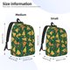 thumbnail image 2 of Disketp Pizza Mochila de Lona Estampada, Mochila Escolar de Viaje Ligera para Estudiantes y Portátil-Medium, 2 of 5
