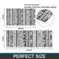 thumbnail image 7 of Black Geometric Triangle Diamond Pattern Kitchen Rugs Sets Of 2,Anti Fatigue Kitchen Mat Rugs Non Slip Washable,Decorative Kitchen Floor Mats for Kitchen,Sink,Laundry,17"x30"+17"x47", 7 of 7