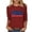 Wine, variant on Women's Summer Tops Independence Day Printed Round-neck Three-quarter Sleeve T-shirt Tops 2026