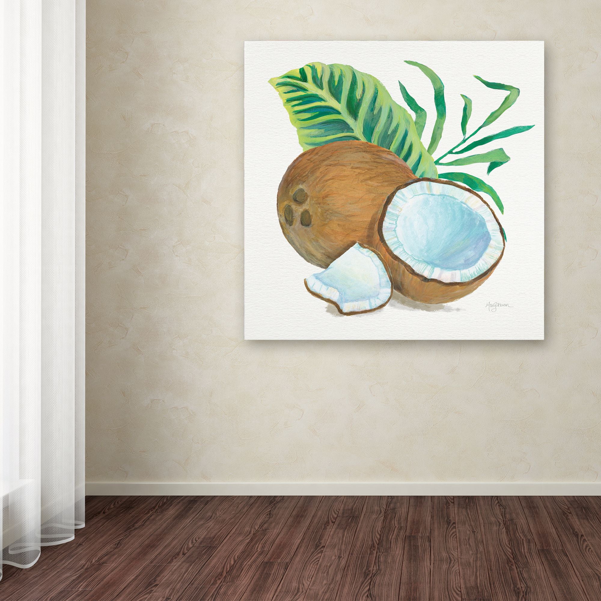 Trademark Fine Art 'Coconut Palm II' Canvas Art by Mary Urban