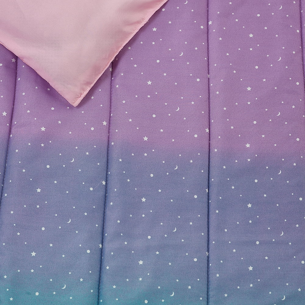 Jada Celestial Ombre Pink 4-Piece Microfiber Comforter Set - Full