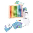 thumbnail image 3 of tabla de multiplicar,tablero de multiplicación de madera tabla gráfico juego de matemáticas,montessori matemáticas materiales juguetes tablero rompecabezas,preescolar aprendizaje juguetes, 3 of 8
