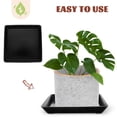 thumbnail image 2 of Raindrops 8 pcs  Creative Plastic FlowerPot Tray Creative Plants Gardening Pot Tray for Home, 2 of 8