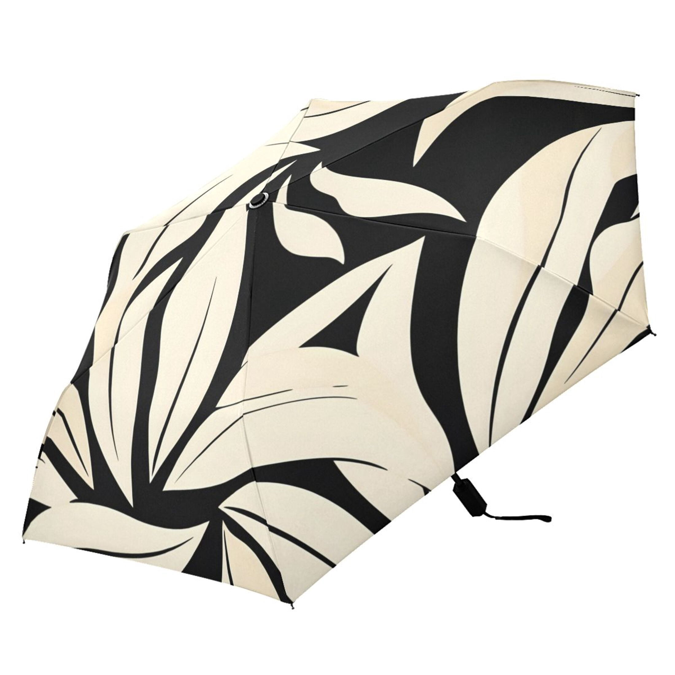 ALAZA Palm Leaf-e1 UPF 50+ Compact Folding Umbrella for Rain Travel Umbrella Packable