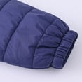 thumbnail image 6 of Otqutp Kids Boys Girls Long Sleeve Hooded with Pockets Solid Color Short Cotton Jacket Full Zip Outwear for Children 1-10 Years(Navy,5-6 Years), 6 of 8