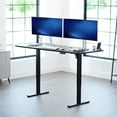 thumbnail image 3 of VIVO Electric 71” x 30” Stand Up Desk Workstation, Black Table Top, Black Frame, 3 of 9