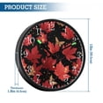 thumbnail image 3 of Voice Activated Clock with Glow Light 12 Inch Large Silent Wall Clock Battery Operated for Home Decor Maple Leaves and Fireflies, 3 of 8