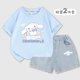 thumbnail image 2 of Anime Kid's Short Sleeve Set Cinnamoroll Kawaii Sanrios Summer Casual Korean Fashion Girl Boys T-Shirt Denim Shorts Sports Set, 2 of 5