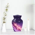 thumbnail image 6 of Star Galaxy Memorial Urn And Keepsake For Ashes, Blue Cremation Keepsake Urns For Adult Brother, Mini Urns For Human Ashes For Male And Female, Purple Small Urn For Mother And Father, 3 Inch, 6 of 7