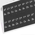 thumbnail image 3 of Piano Stickers Colorful Letters and Numbers Label Staff Notation Fingerboard Key Paster88/61/54 Keys, 3 of 4