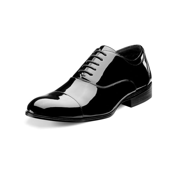 Stacy Adams Gala Tuxedo Oxford Patente Negra Para Hombre 10.5 W Us