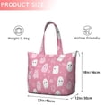 thumbnail image 4 of Pastel Halloween Ghost Pattern Travel Tote Bags for Women Carry On,Large Weekender Bags for Women Travel,Multi Functional Duffle Bag for Work,Shopping,Sports, 4 of 5