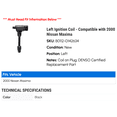 thumbnail image 2 of Left Ignition Coil - Compatible with 2000 Nissan Maxima, 2 of 2