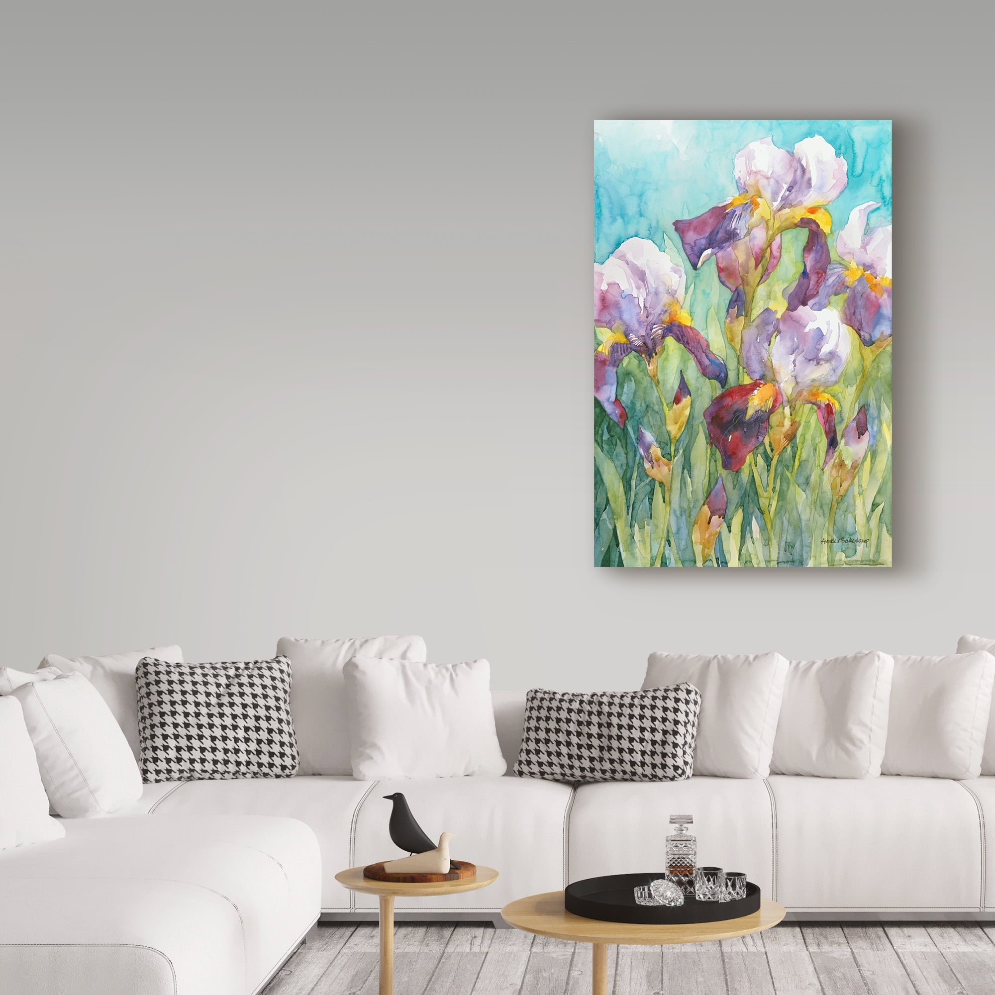 Trademark Fine Art 'Iris Blue Skies' Canvas Art by Annelein Beukenkamp