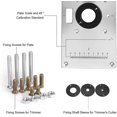 thumbnail image 4 of 9,3 & #39;x4.7 & #39;x4.7 & #39;x 0,3 & #39; Placa de inserción de mesa de enrutador de aluminio con 4 anillos y tornillos para bancos de carpintería Feliz Sencillez, 4 of 4