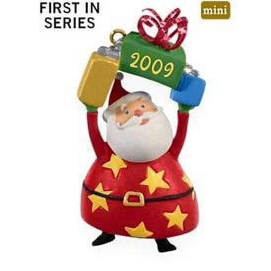Festive Santa 1st in Series 2009 Hallmark Miniature Ornament