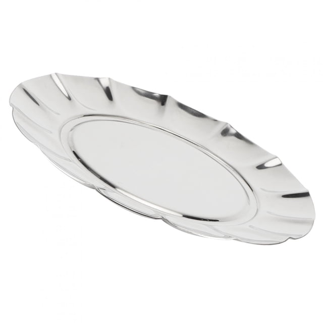Plato redondo BuyWeek acero inoxidable 7 pulgadas 8 pulgadas