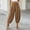 Khaki, variant on Women's Plus Size Harem Pants Summer Casual Boho Lounge Pants Loose Fit Barrel Leg Palazzo Trousers S