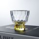 thumbnail image 5 of Tazas pequeñas de cristal transparente con base colorida, vasos de chupito con relieve de diamante for degustación de té, 50 ml (1,7 oz)., 5 of 7