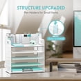 thumbnail image 5 of INTIGE 5 Trays Paper Organizer with 3 Pencil Holders-Letter Tray Desk Organzier with Handle (White), 5 of 6