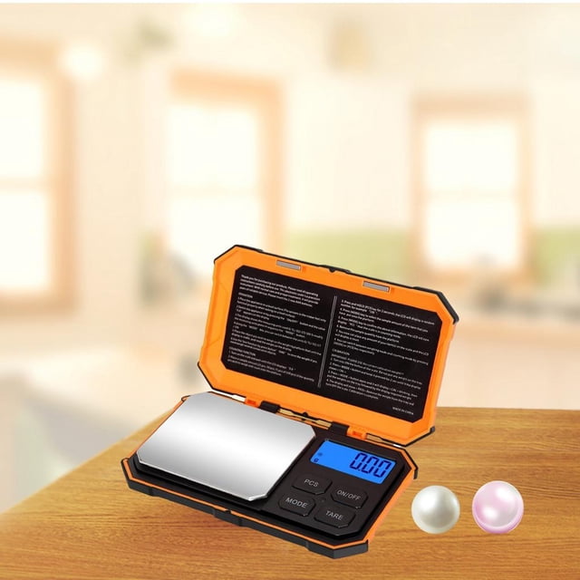 Báscula de Bolsillo de Calibración Apagado Automático Batería Incluida Báscula de Joyería para Alimentos Joyería Recarga de Café 500 g x 01 g Baoblaze Báscula de bolsillo digital