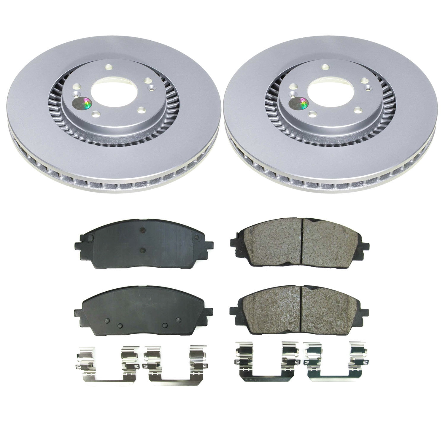 PowerStop Front Z17 Evolution Brake Pad and Coated Rotor Kit for Kia Carnival 2022-24, CRK9208