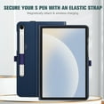 thumbnail image 2 of Fintie Case for Samsung Galaxy Tab S10 Lite/ S10 FE/ S9 FE 5G 10.9 Inch/Tab S9 11 Inch, Multi-Angle Viewing Protective Cover with Pocket, Auto Sleep/Wake, Navy, 2 of 9