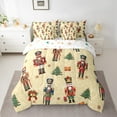 thumbnail image 2 of Feelyou Nutcracker Royal Guarder Twin Bedding Sets 7-Piece, Merry Christmas Bedding Comforter Set, Teen Kid Child Reversible Sheet Sets, Breathable Home Decor, 2 of 7