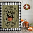 thumbnail image 2 of Fall Thanksgiving Shower Curtains for Bathroom, Orange Pumpkin Waterproof Fabric Shower Curtain for Bathroom Bathtub Decoration, Machine Washable, 72"x84", 2 of 9