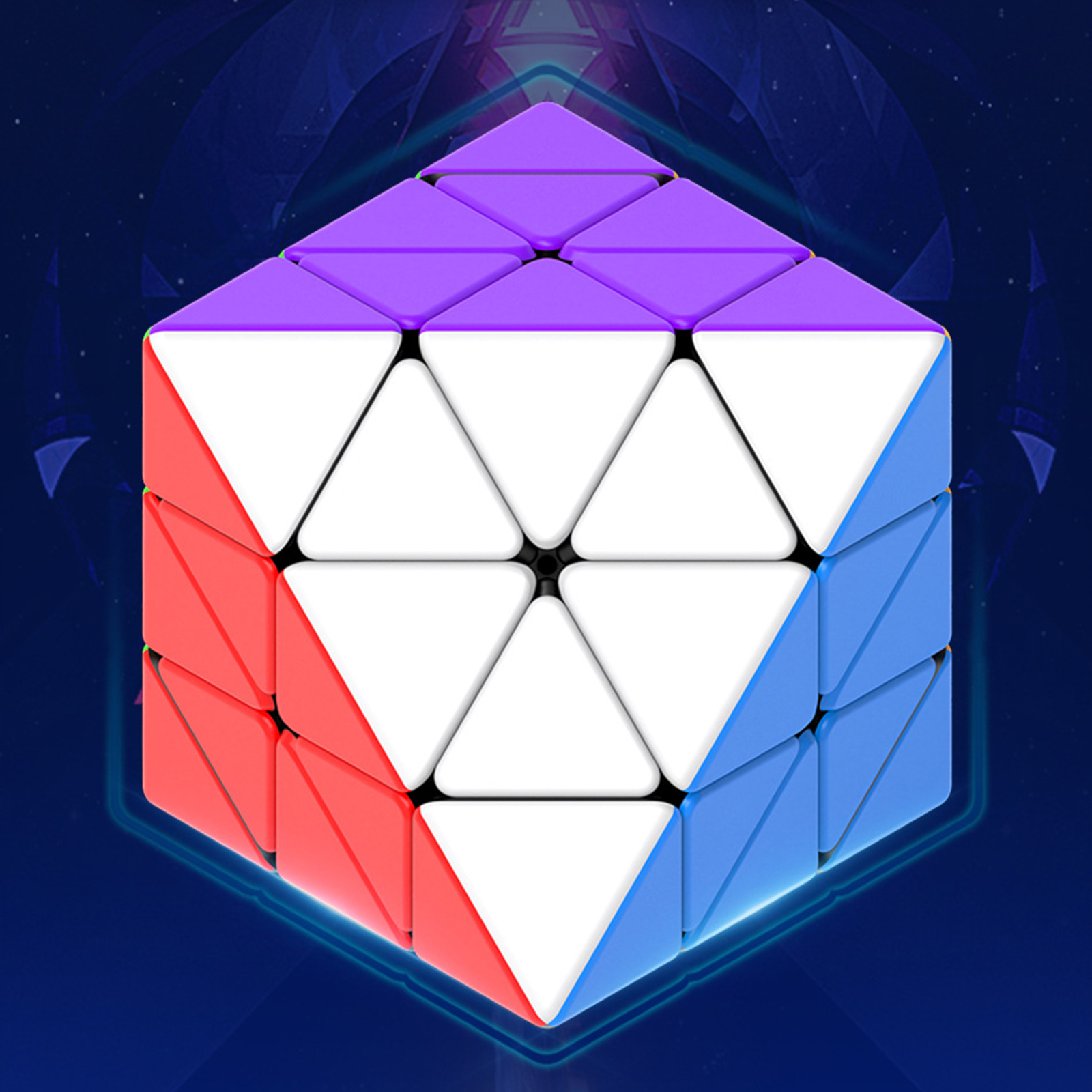 LIANGXR Innovative Magnetic Octahedron Speed Puzzle Cube Stickerless Brains Game Magical Cube Puzzle for All Ages Stress Reduce
