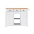 thumbnail image 2 of Linon Sheridan Wood Kitchen Island in White, 2 of 20