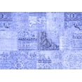 thumbnail image 1 of Ahgly Company Indoor Rectangle Patchwork Blue Transitional Area Rugs, 7' x 10', 1 of 4